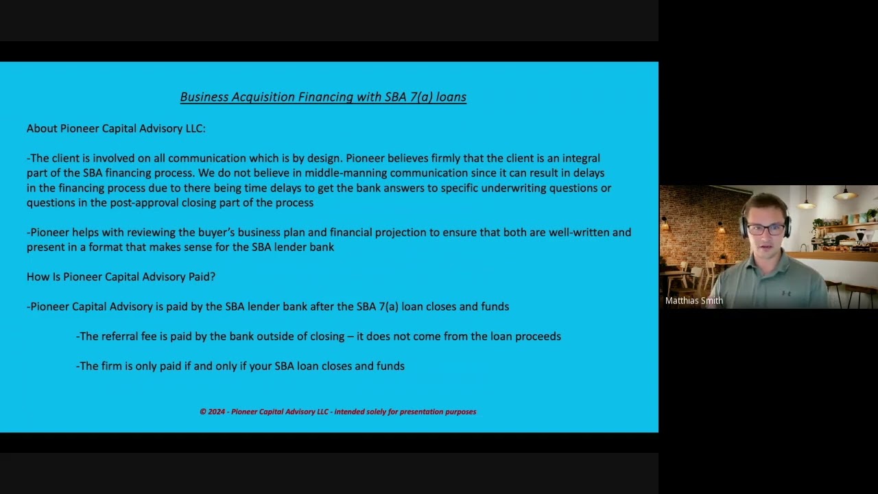 Session 14 - Navigating the SBA Loan Process