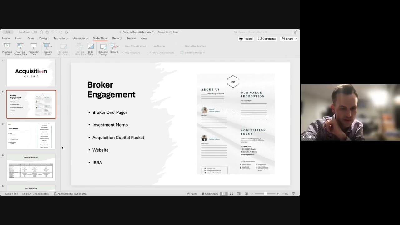 Session 15: Live Deal Flow