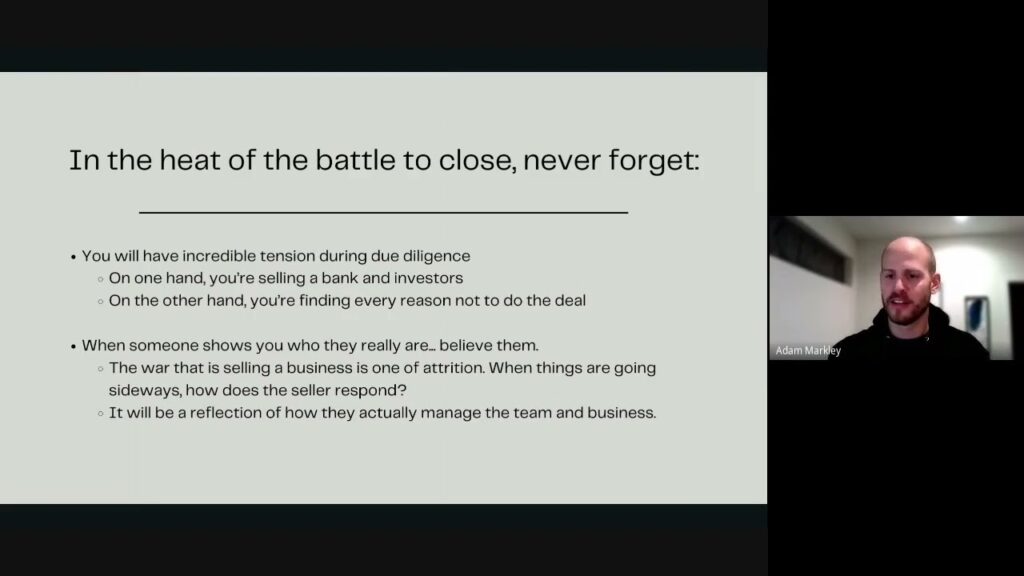 Session 20: Maximizing value post-acquisition... by what you do pre-acquisition